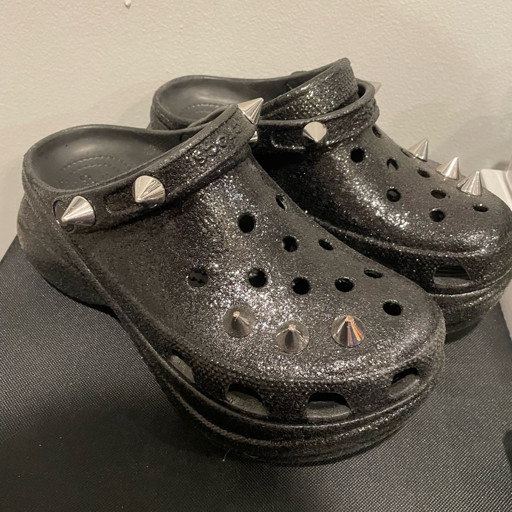 Crocs Black Glitter BAE
